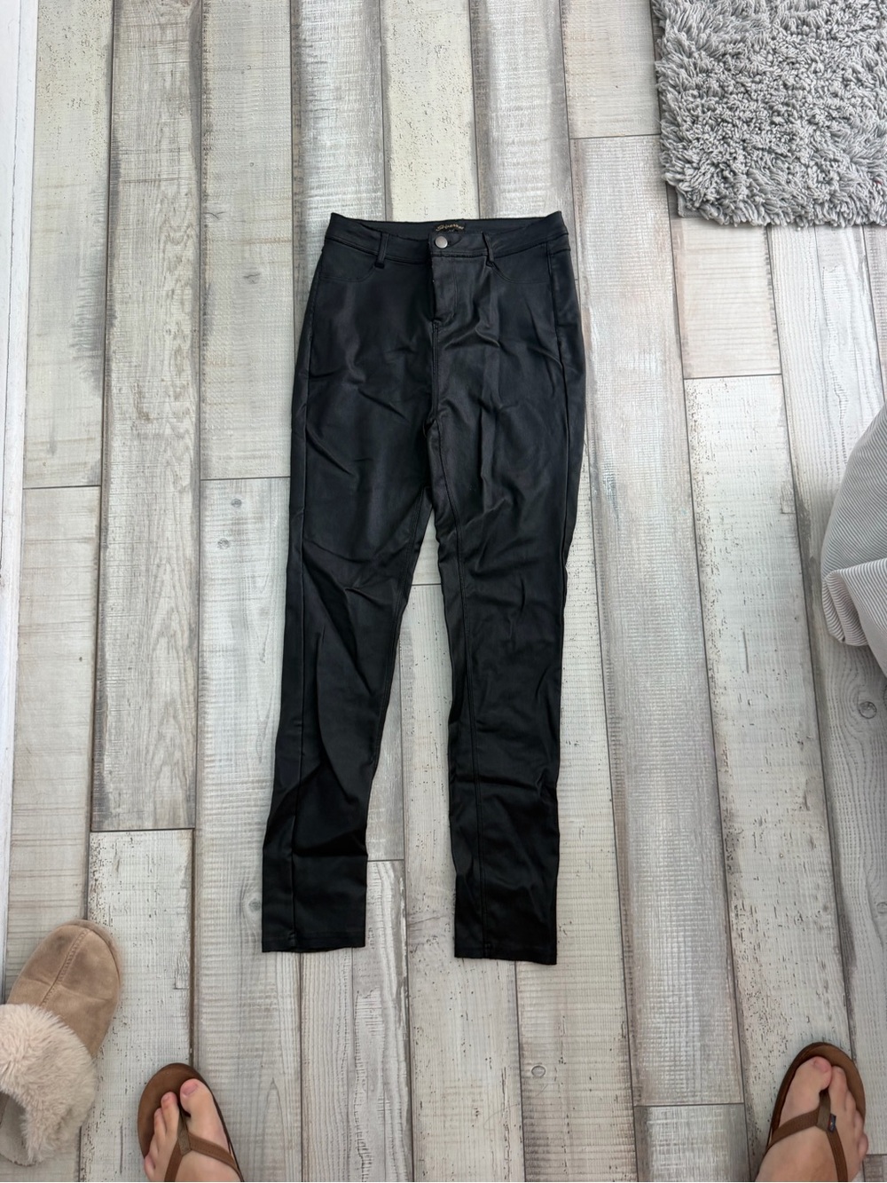 Shinestar Black Stretch High-Rise Pants